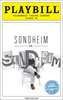 Sondheim on Sondheim Limited Edition Official Opening Night Playbill 